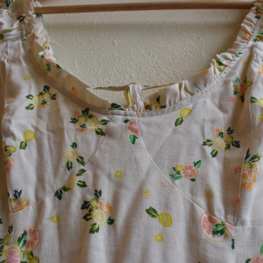 Free People Romantic Citrus Summer Dress